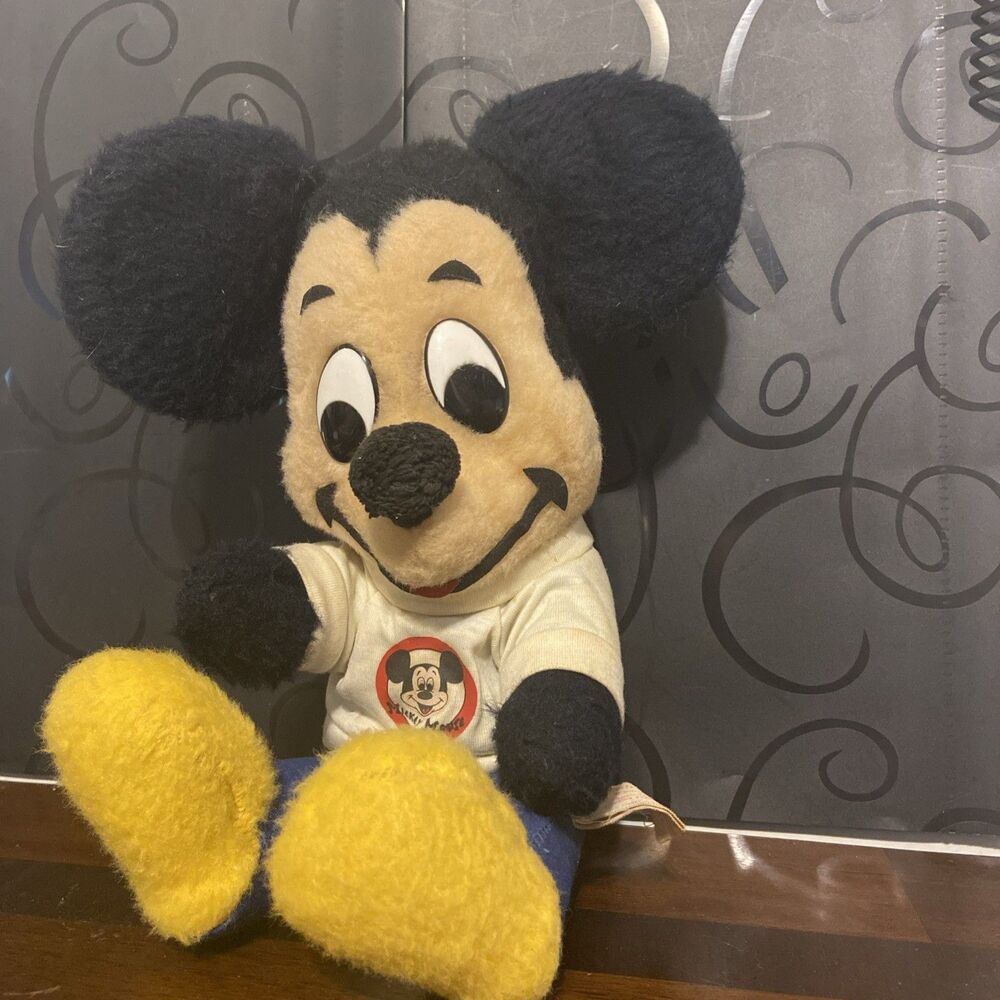 Vintage Mickey Mouse Club Plush California Stuffed Toys Walt Disney 1970s Tag